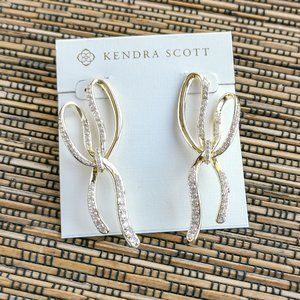 Kendra Scott Sasha Statement Earrings in Gold